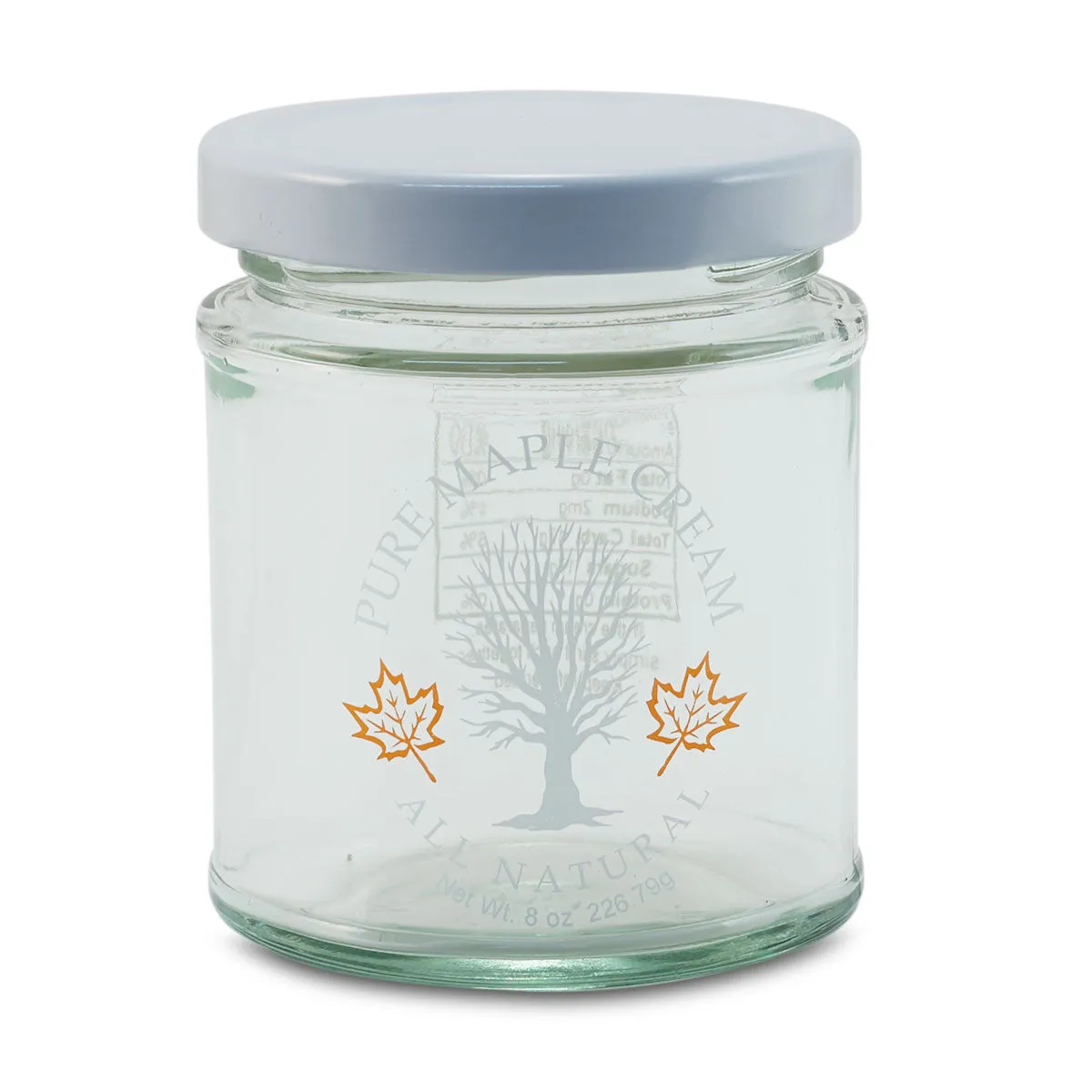 1/2 lb Printed Pure Maple Cream Glass Jar (24 per Case)
