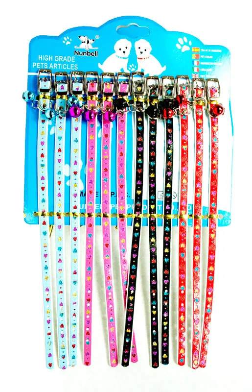 12" Thin Animal Collars With Bell Wholesale