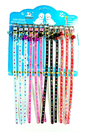12" Thin Animal Collars With Bell Wholesale