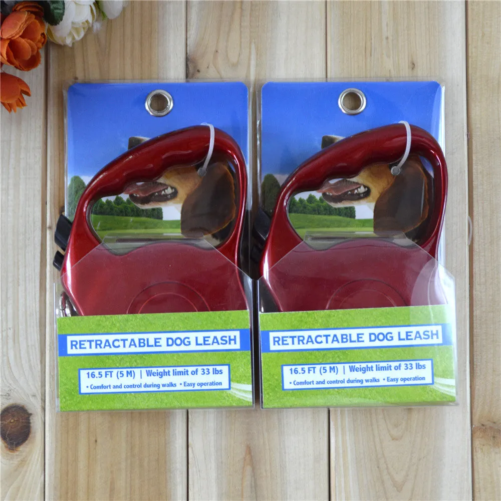5 colors portable Automatic Retractable Dogs Leash harness Roaming Rope
