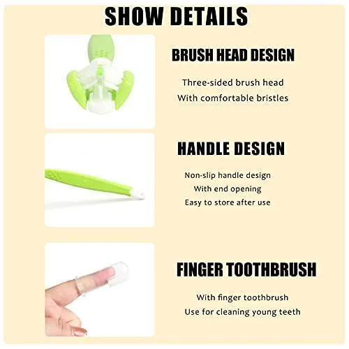 7 Piece Pet Toothbrush Finger Kit for Dog and Cat Teeth Cleaning