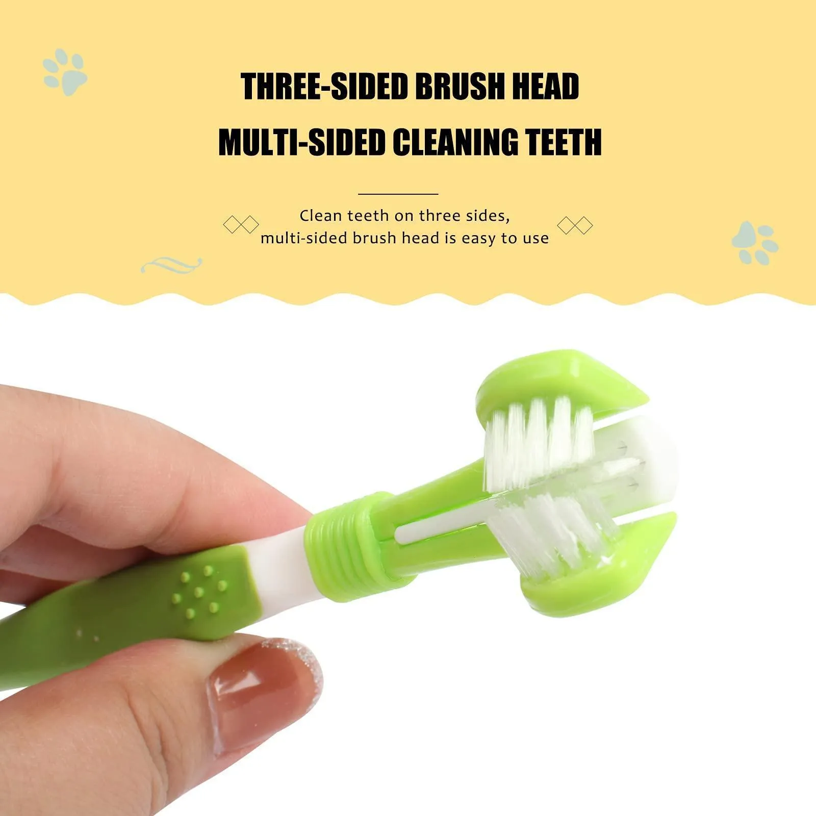 7 Piece Pet Toothbrush Finger Kit for Dog and Cat Teeth Cleaning