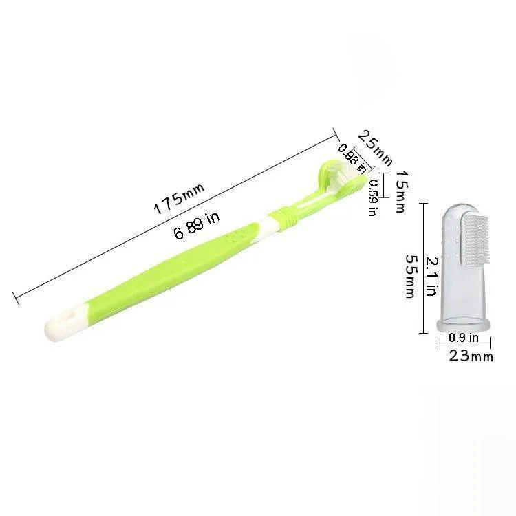 7 Piece Pet Toothbrush Finger Kit for Dog and Cat Teeth Cleaning