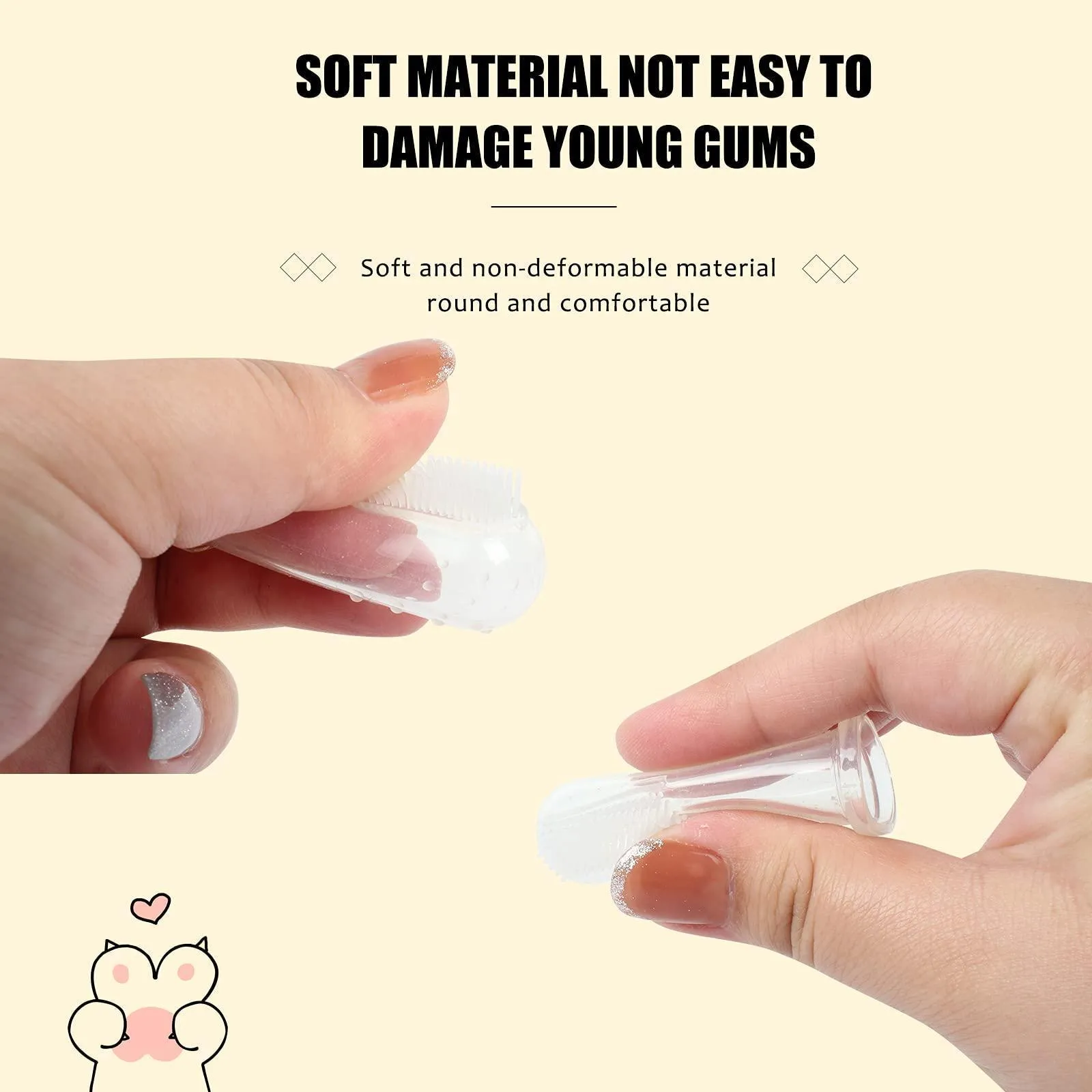 7 Piece Pet Toothbrush Finger Kit for Dog and Cat Teeth Cleaning