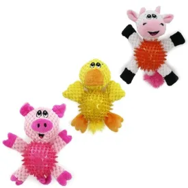 Ancol Small Bite Ball Bellies Pig / Cow / Chick (Pack of 3)