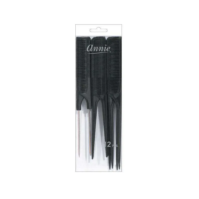 ANNIE Pin & Rat Tail Comb Combo [Black] #94