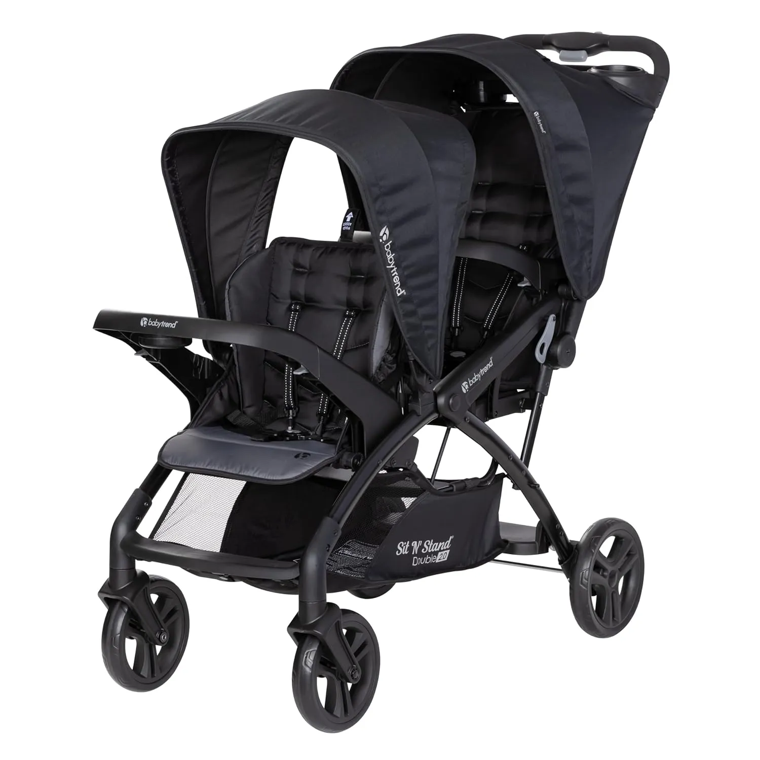 Baby Trend Sit N' Stand Double 2.0 Stroller, Madrid Black