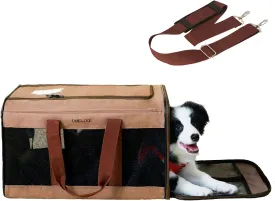 BELLA & PAL Large Dog Carrier Cat Carriers, Pet Carrier for Small Medium Dogs Cats Under 22Lbs, Collapsible Soft Sided Travel Carrier