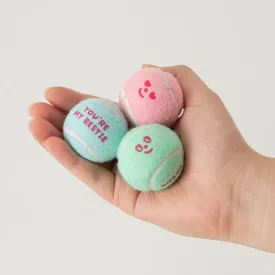 即納【BITE ME】New Mini Tennis Balls Toy