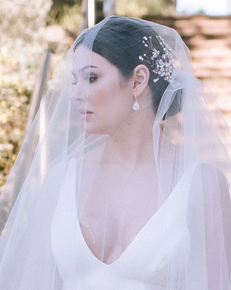 Bridal headpiece - BEST SELLER crystal vine style comb - Claire B by Kezani