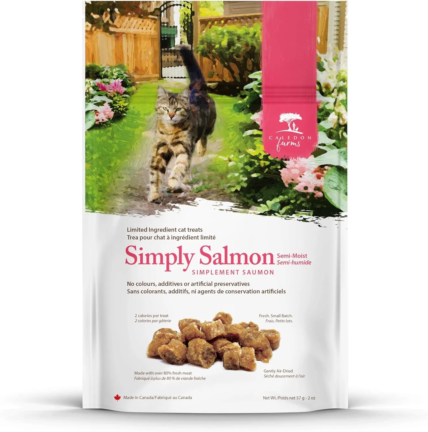 Caledon Farms Simply Salmon Cat Treats, 57G/2OZ