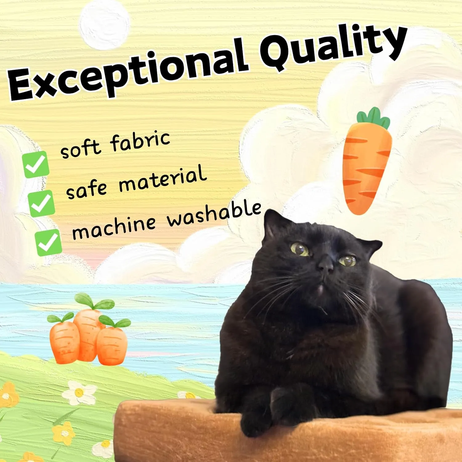 Carrot Catnip Toys, Interactive Feather Cat Toys for Indoor Cats, Cat Puzzle Toys for Boredom and Mental Stimulation, 12 Squeaky Carrots with Treat Pockets and 12 Catnip Tea Bags