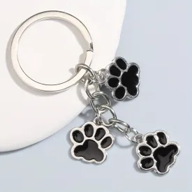 Cartoon Pet Paw Keychain Adorable Accessory for Pet Lovers