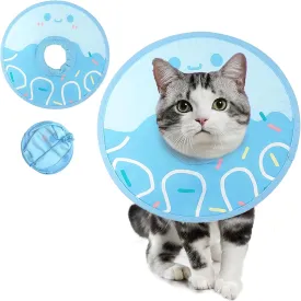 Cat Cone Soft, Waterproof Cat Recovery Collar,Adjustable E-Collar for Post-Surgery Kittens,Cats & Puppies Stops Licking & Scratching Wound, Comfortable Protective Elizabethan Cone