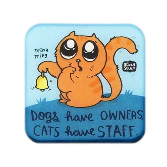 Cat Staff Magnet