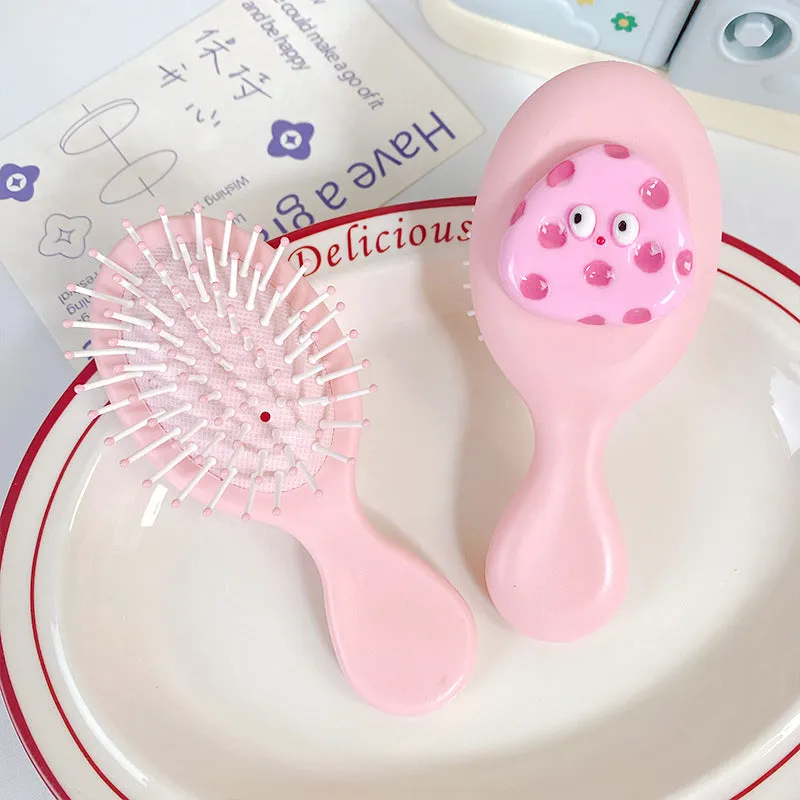 Egg Small Comb Portable Mini Air Cushion Comb Girl Head Massage Comb Mirror Gift First Choice