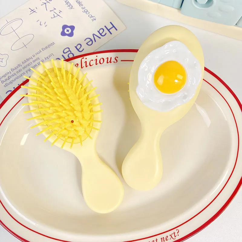 Egg Small Comb Portable Mini Air Cushion Comb Girl Head Massage Comb Mirror Gift First Choice