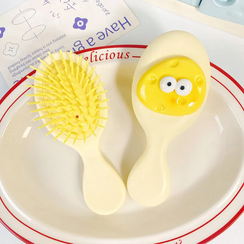 Egg Small Comb Portable Mini Air Cushion Comb Girl Head Massage Comb Mirror Gift First Choice