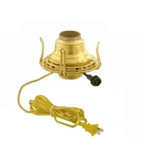 Electric Lamp Burners, Gold no.2, Brass