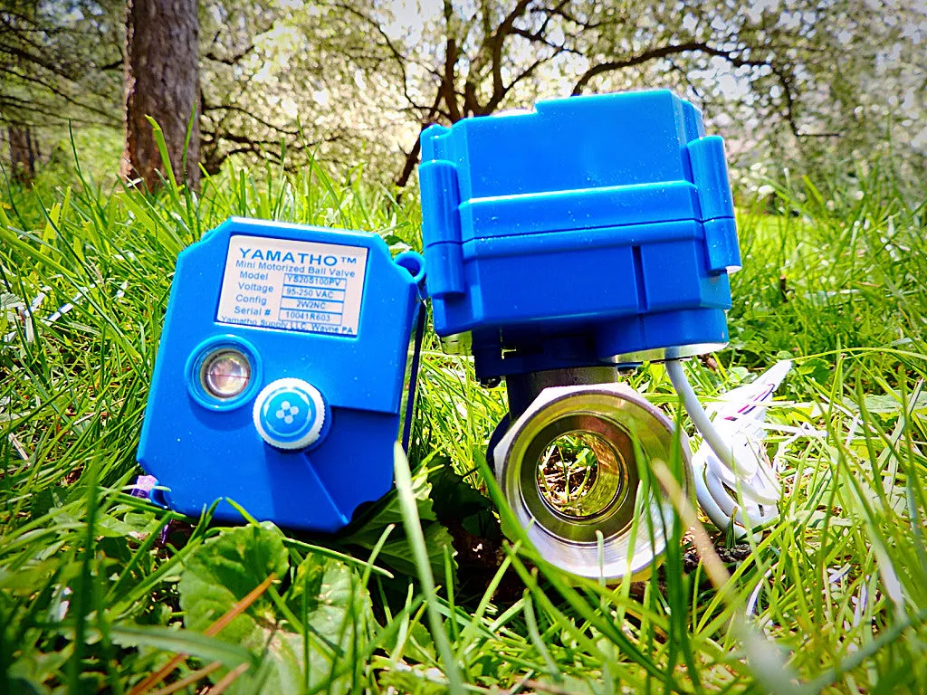 Electric motorized ball valve YS20S, 2 wires actuator 95-250 VAC Normally Open  #yamavalve