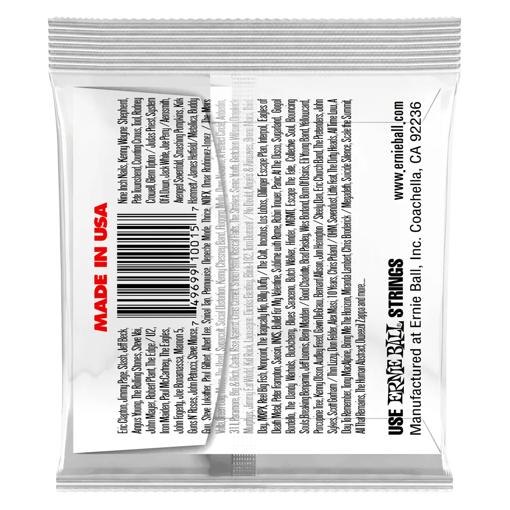 ERNIE BALL .015 SINGLE PLAIN STEEL ELECTRIC OR ACOUSTIC GUITAR STRING