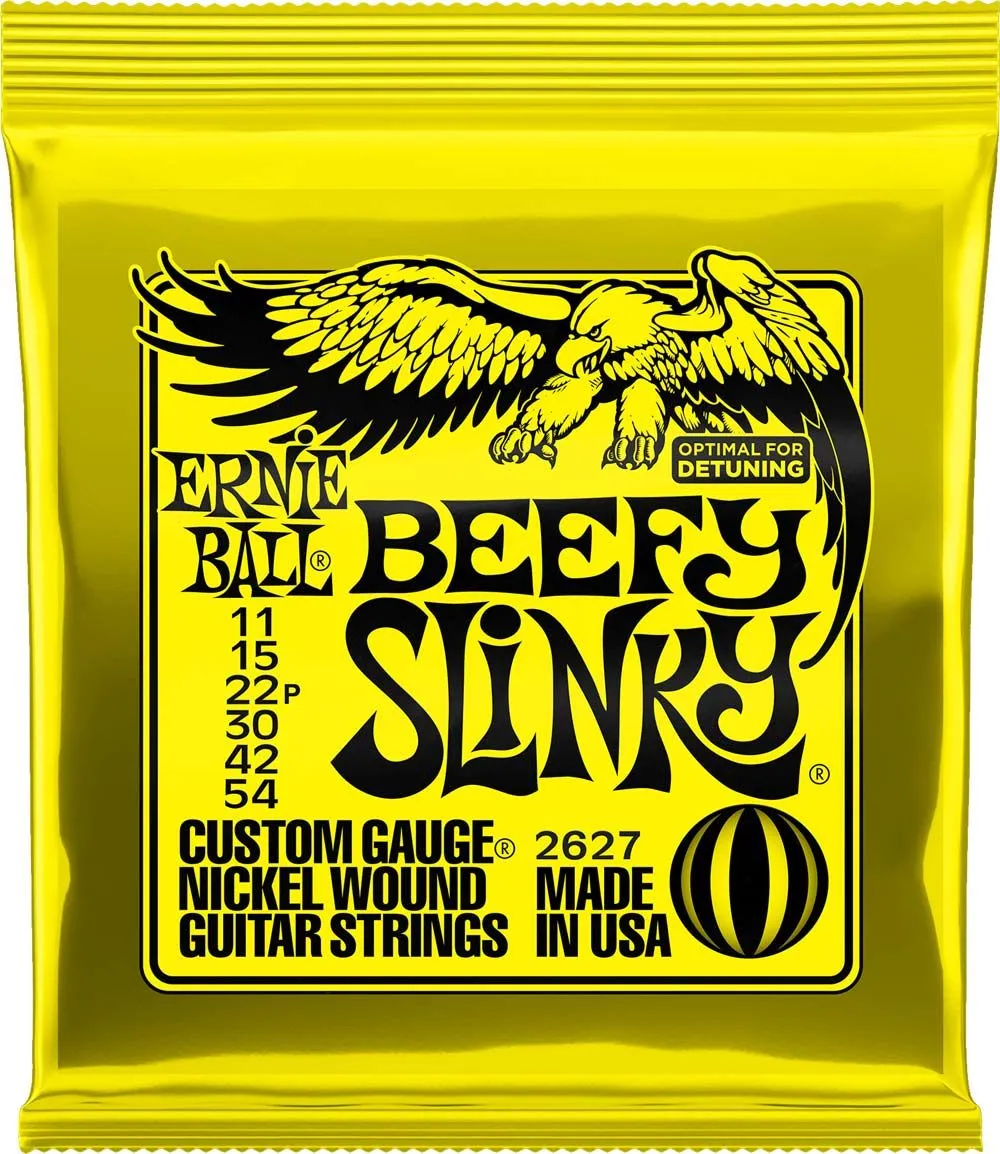 Ernie Ball 11-54 Nickel Beefy Slinky Electric Guitar Strings 2627