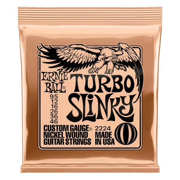 Ernie Ball 2224 Turbo Slinky Electric Guitar Strings 9.5-46