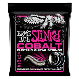 ERNIE BALL 2723 SUPER SLINKY COBALT ELECTRIC GUITAR STRINGS - 9-42 GAUGE