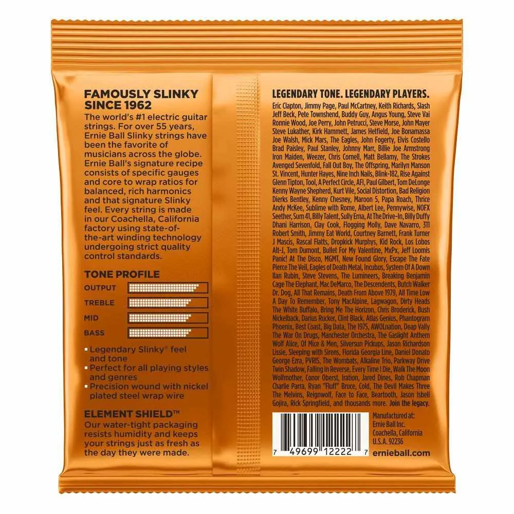 Ernie Ball Hybrid Slinky Nickel Wound Electric Guitar Strings, 9-46 Gauge