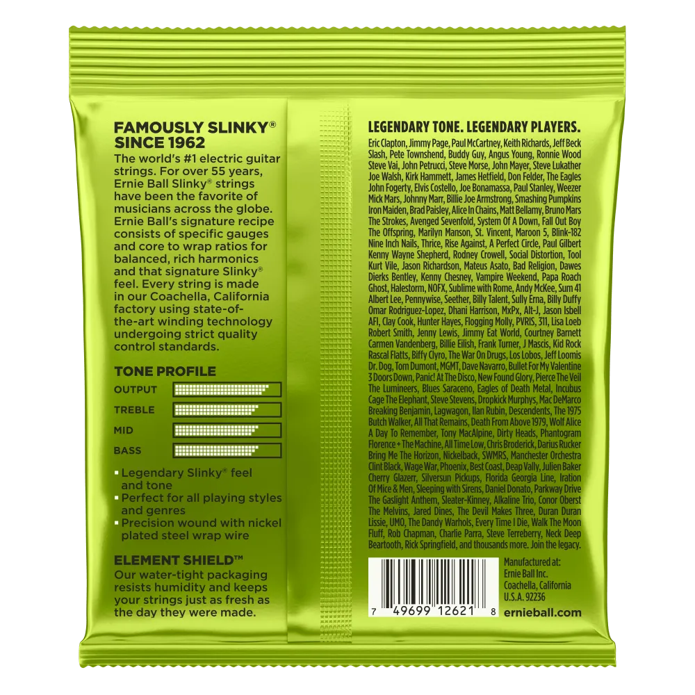 ERNIE BALL REGULAR SLINKY 2621 7-STRING NICKEL WOUND ELECTRIC GUITAR STRINGS - 10-56 GAUGE