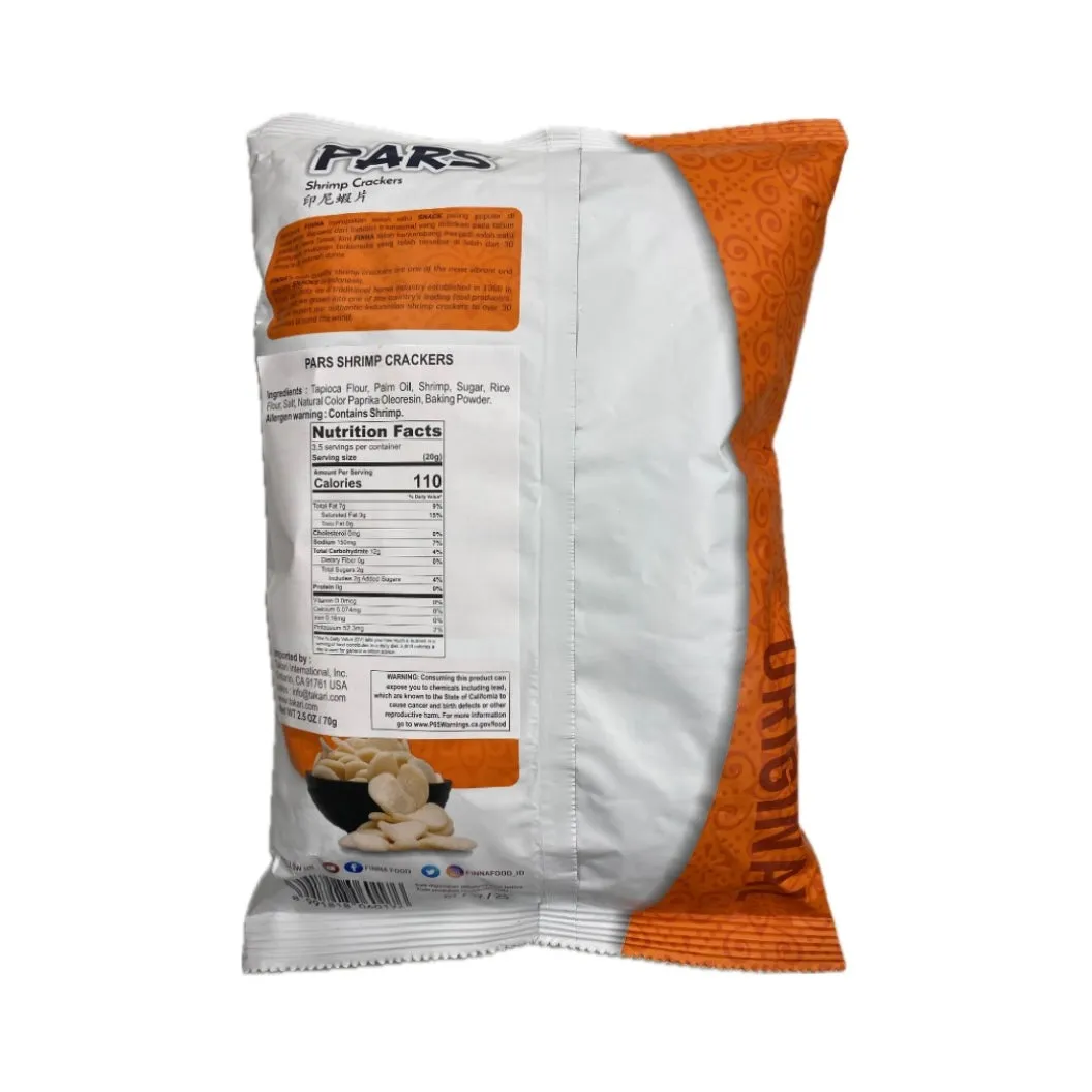Finna Pars Shrimp Crackers Original 70G