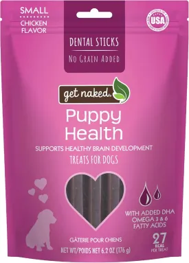 Get Naked Grain Free 1 Pouch 6.2 Oz Puppy Health Dental Chew Sticks, Small