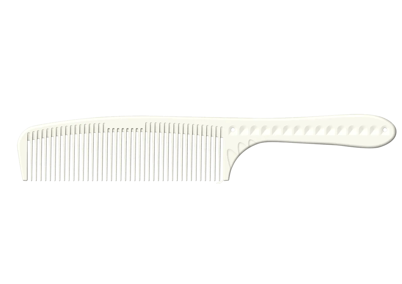 JRL Barbering Comb 7.6" - White