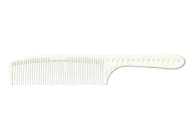 JRL Barbering Comb 7.6" - White