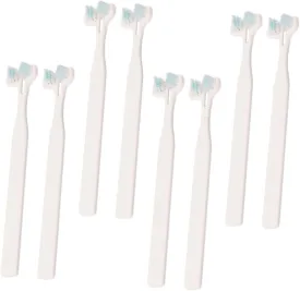 KESYOO 8Pcs Convenient Pet Toothbrush Ergonomic Dual Head Design for Comfortable Dog Cat Tooth Cleaning High Grade Soft Bristles for Safe Use for Household Pets