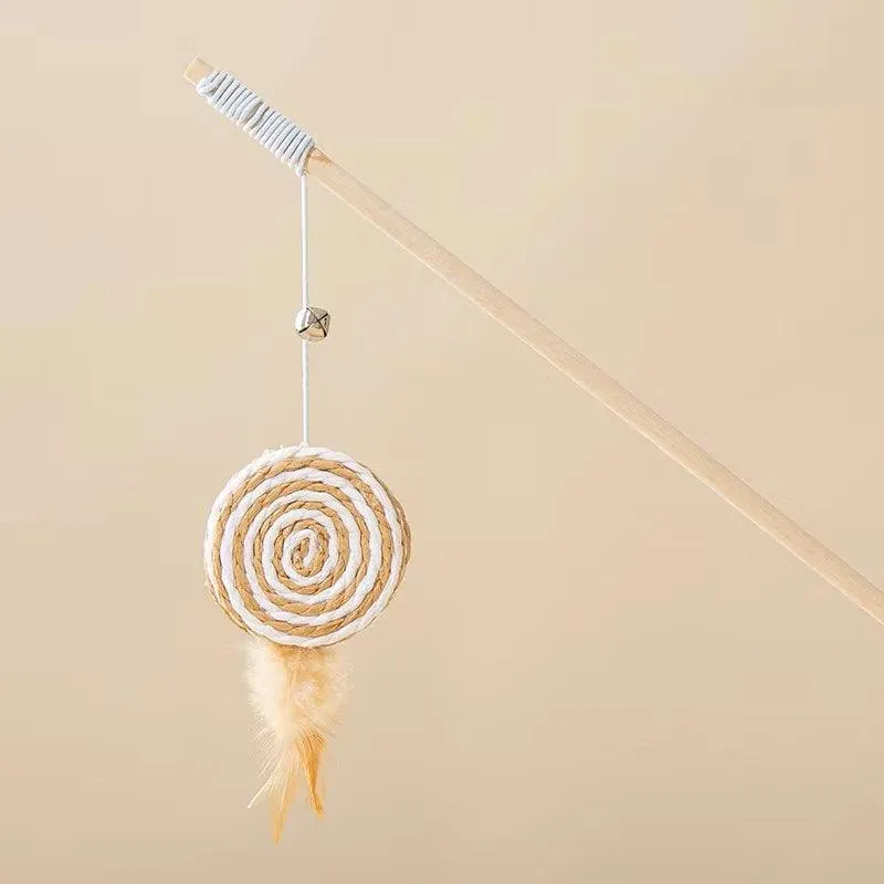 Log-Plain-Color-Teasing-Cat-Stick-Cat-Toy-Kitten-Baby-Cat-Bell-Feather-Cat-Teasin