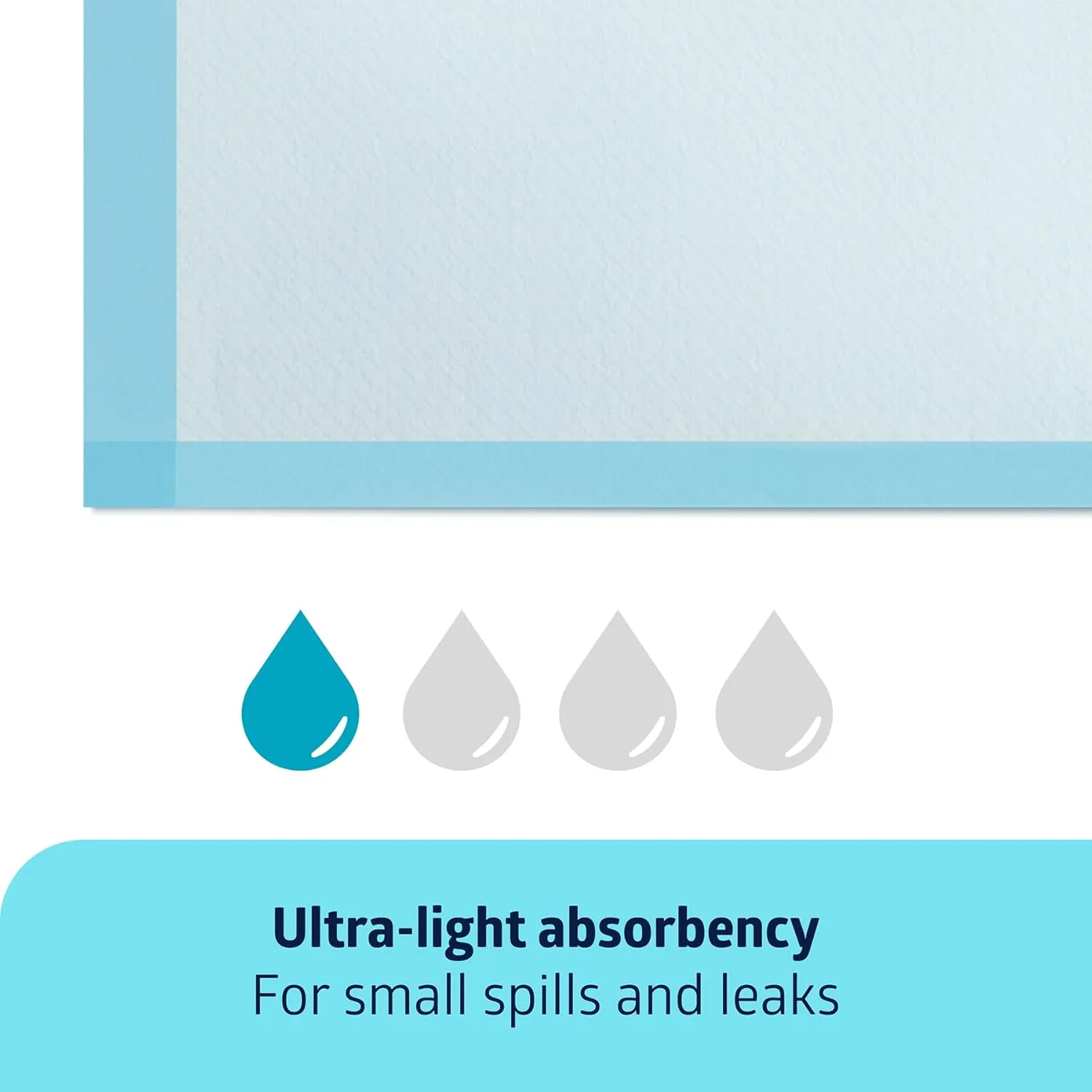 Medline Light Absorbency Underpad, 17" x 24", 100 Count, Disposable Chucks, Bed, Furniture & Surface Protection, For Kids, Adults, Elderly, Puppy Pad, Changing Pad, Incontinence Pee Pad