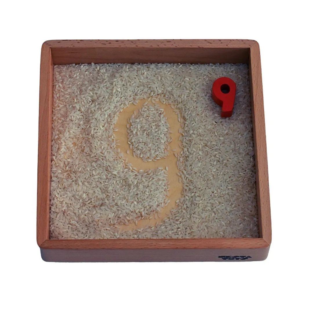 Nesta Toys - Sensory Wooden Toy Set With Montessori Tray (Beech Wood)