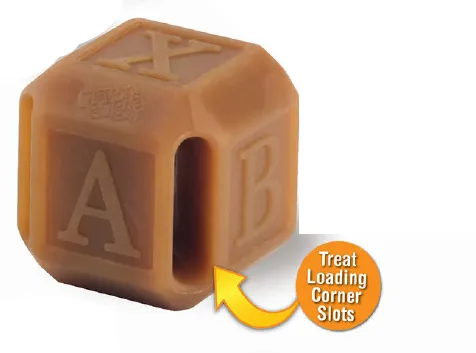 New Angle PuppySafe Chock-a-Block - Natural Rubber Teether