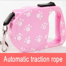 New Automatic retractable dog traction rope pet products retractable leashes colorful stripes shall 3M