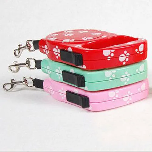 New Automatic retractable dog traction rope pet products retractable leashes colorful stripes shall 3M