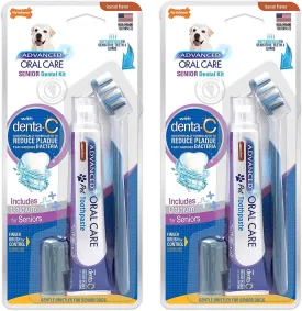 Nylabone Advanced Oral Care Senior Dog Dental Kit Small Dog