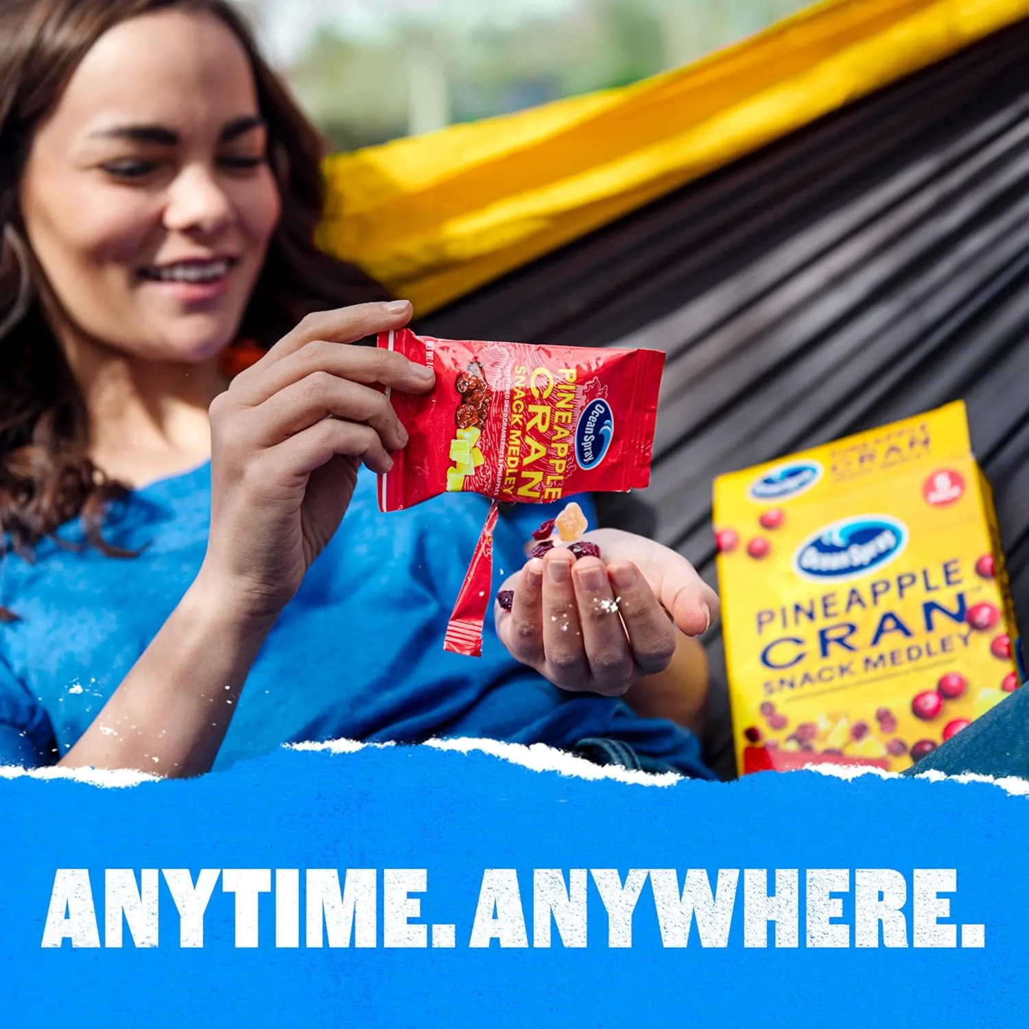 Ocean Spray Pineapple Cran Snack Medley, Cranberry and Pineapple Dried Fruit Snack, 1 Oz Pouches, 5 Count (Pack of 2)