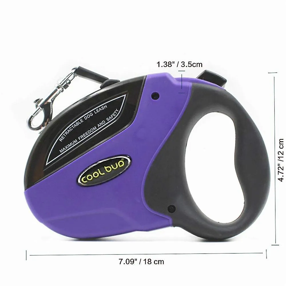 Pet leashes pet automatic extending dog leash 5m 50kg abs retractable traction rope walking lead roulette