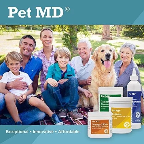 Pet MD Benzoyl Peroxide Medicated Shampoo for Dogs and Cats, Effective for Seborhhea, Dandruff, Mange, Itch Relief, Acne and Folliculitis, Citrus Scent, 12 oz.