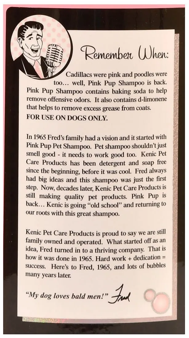 Pink Pup Deodorizing Pet Shampoo