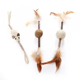 Toy Stick With Feathers