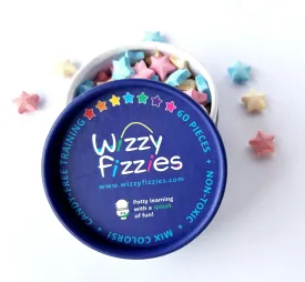 Wizzy Fizzies Potty Training Rewards Toilet Fizzies, Non-Food, STEM-Based Method That uses Imagination Play, 60 Colorful Stars, Non-Toxic, Girls & Boys, Fun Things for Kids & Parents