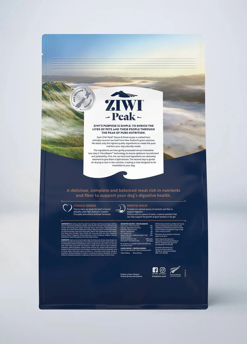 Ziwi Steam & Dried Beef with Pumpkin Recipe
