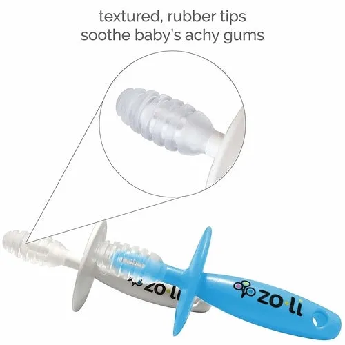 Zoli Chubby Gummy Teether Set - Blue / White